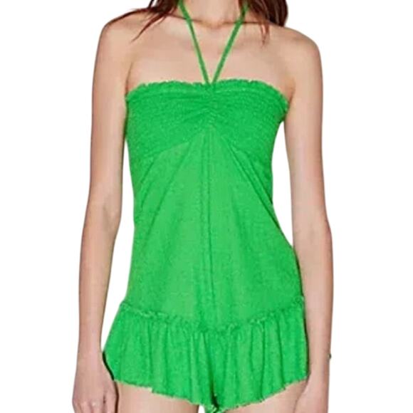NEW! $80 OUT FROM UNDER Sandstorm romper GREEN S - Picture 1 of 10